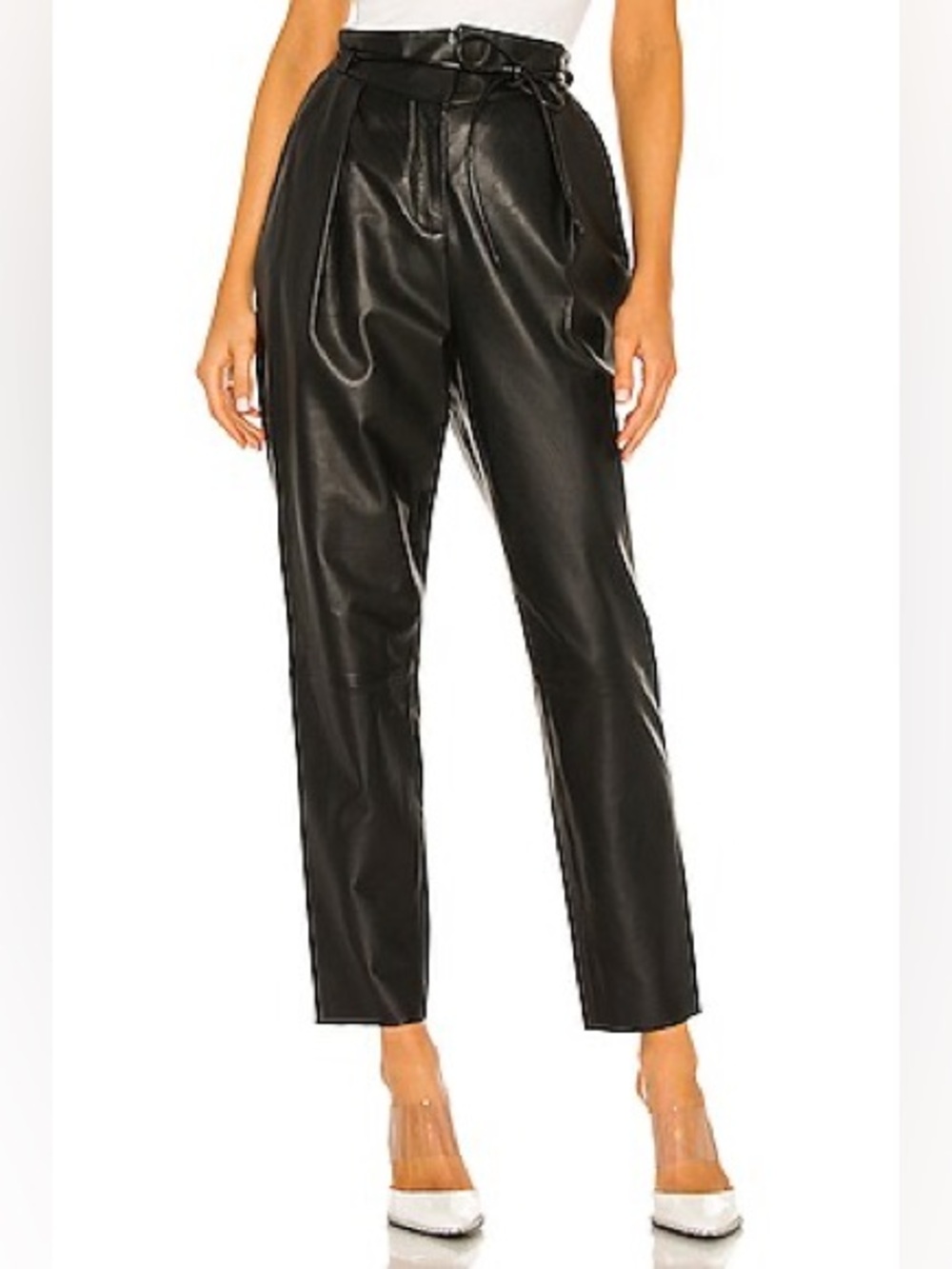 Umay tapered leather pants Lamarque